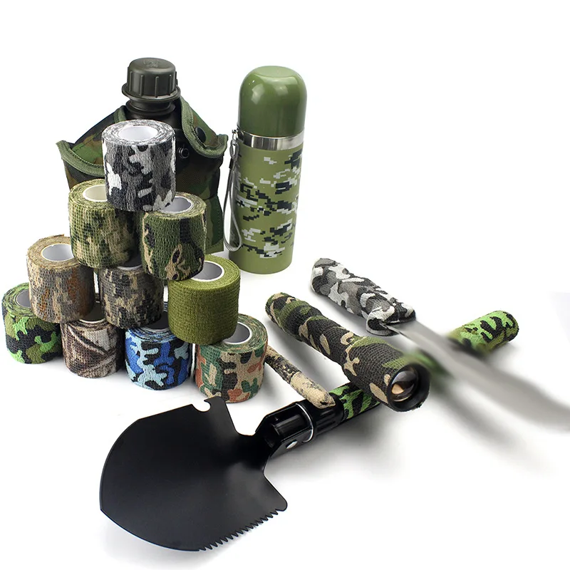 Cinta camuflaje tactica autoadhesiva no tejida para caza y militar - imagen 2