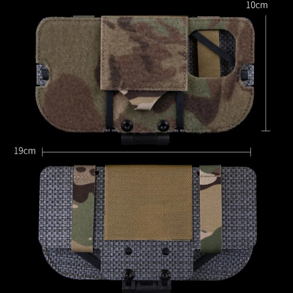 Tablero de navegación plegable MOLLE táctico para IPHONE 15 PRO MAX, bolsa para teléfonos móviles, chaleco de caza Airsoft, funda para mapa, equipo de Panel administrador - imagen 3