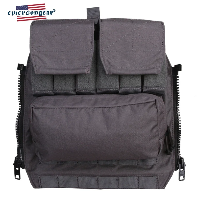 Mochila táctica Emersongear con Panel con cremallera para AVS JPC2.0 CPC, chaleco de caza, portador de placa, mochila de combate Airsoft, equipo para exteriores - imagen 5