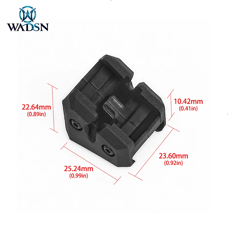 WADSN interruptor de presión remoto táctico Flahlight, Base de fijación, luz de arma láser, montura de rampa HRF simple y doble, accesorios de caza - imagen 4