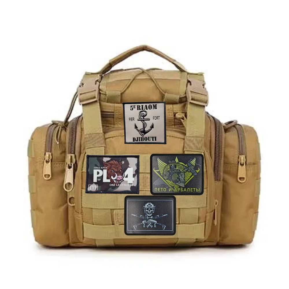 Accesorios para bolsa táctica al aire libre, insignia con estampado de acción de Ángel, brazalete de moral táctico, ropa DIY, parches para mochila para ropa - imagen 3