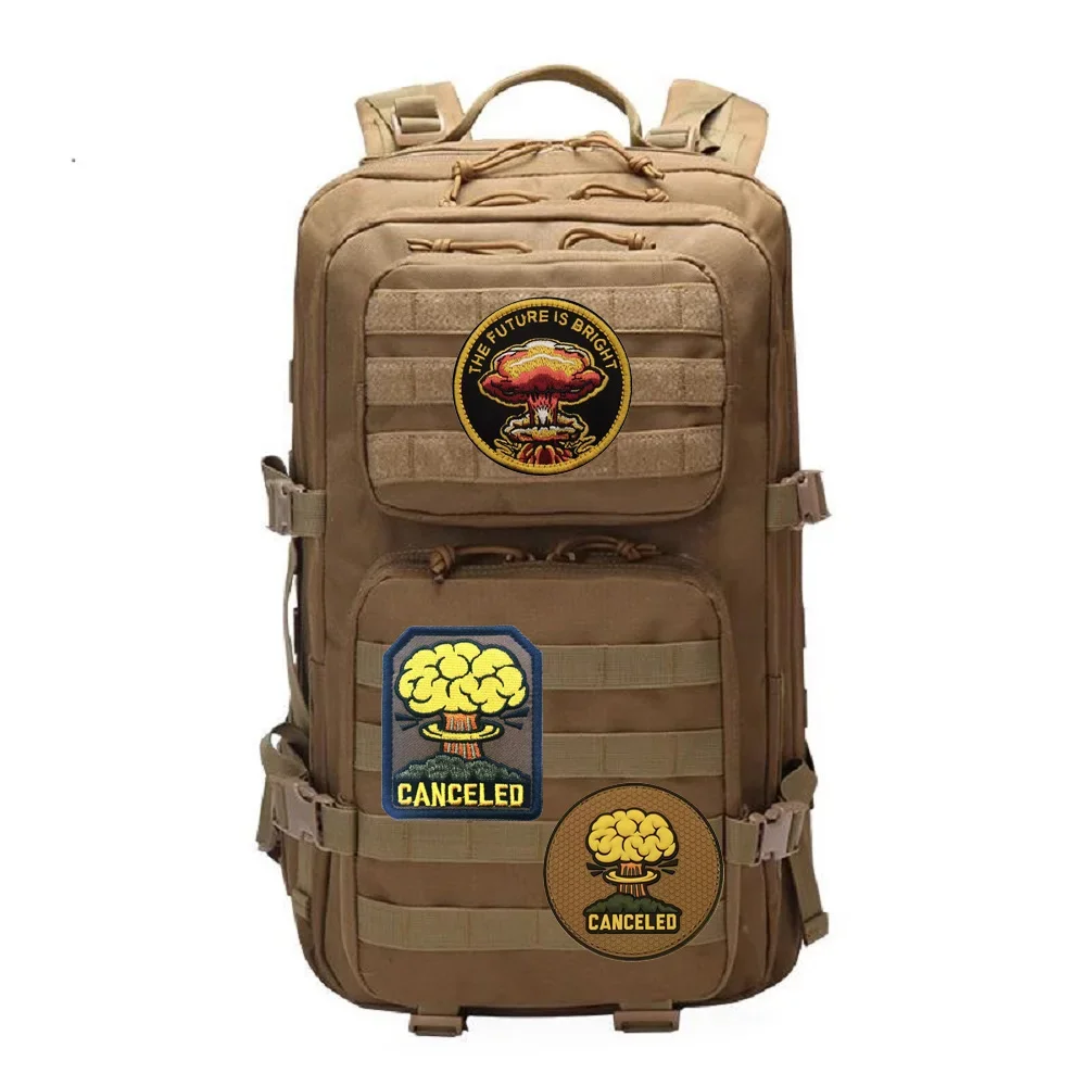 Accesorios para bolsa al aire libre, insignia bordada táctica, brazalete de nube de setas, mochila, chaqueta, casco, parches de gancho y bucle - imagen 4