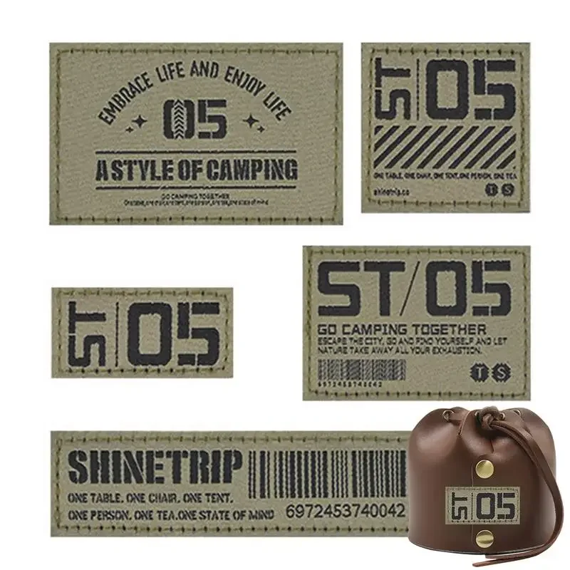 Insignia de moral táctica, pegatina versátil para chaleco de tierras silvestres, exquisita pegatina para tanque de gasolina, parche bordado con gancho y bucle para acampar y hacer senderismo - imagen 3