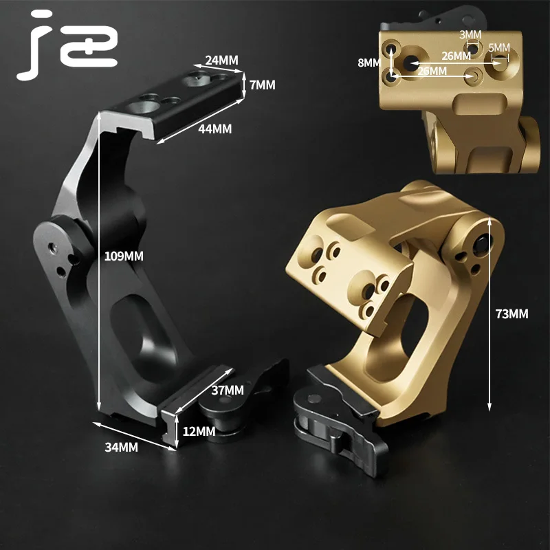 Soporte de montaje plegable UN GBRS 2,91 Base óptica de altura G33 G43 soporte óptico de liberación rápida accesorios de Base de Metal - imagen 4