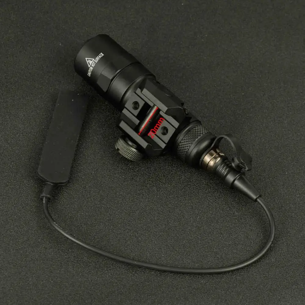 Surefir-minilinterna táctica de Metal para Rifle de caza, luz de explorador con interruptor, M300, M300B, M300A - imagen 5