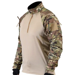 Camisa táctica manga larga ripstop – Camuflaje boscoso exterior