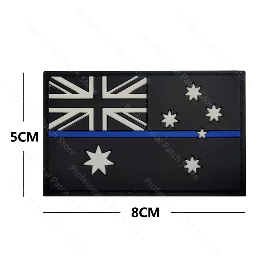 Parche reflectante infrarrojo IR canguro de camuflaje australiano, aplique de brazalete táctico de PVC para ropa, insignia de bandera bordada - imagen 2