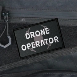 Parche táctico moral operador dron – gancho y bucle para ropa y mochila