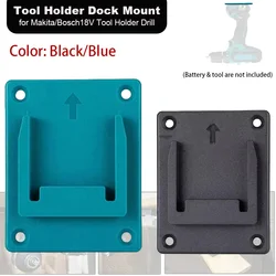 Soporte de herramientas eléctricas de montaje en pared para Bosch/Makita, soporte de batería de almacenamiento de montaje en pared de 18V, 1/5/10 Uds.