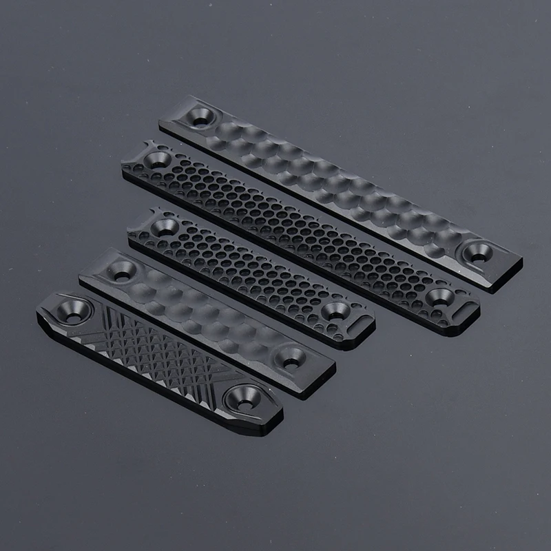 WADSN tira antideslizante de Metal L/S BK patrón guarnición 1 pieza 8/12 CM hoja de Metal montaje en superficie Mlok Keymod sistema accesorios de juguete - imagen 3