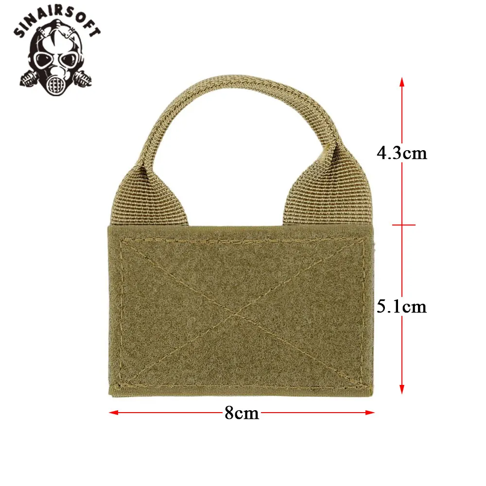 SINAIRSOFT-Panel adaptador táctico Molle, convertidor de gancho y bucle con parche de identificación para mochila, chaleco, bolsa de parche de equipo táctico DIY - imagen 2