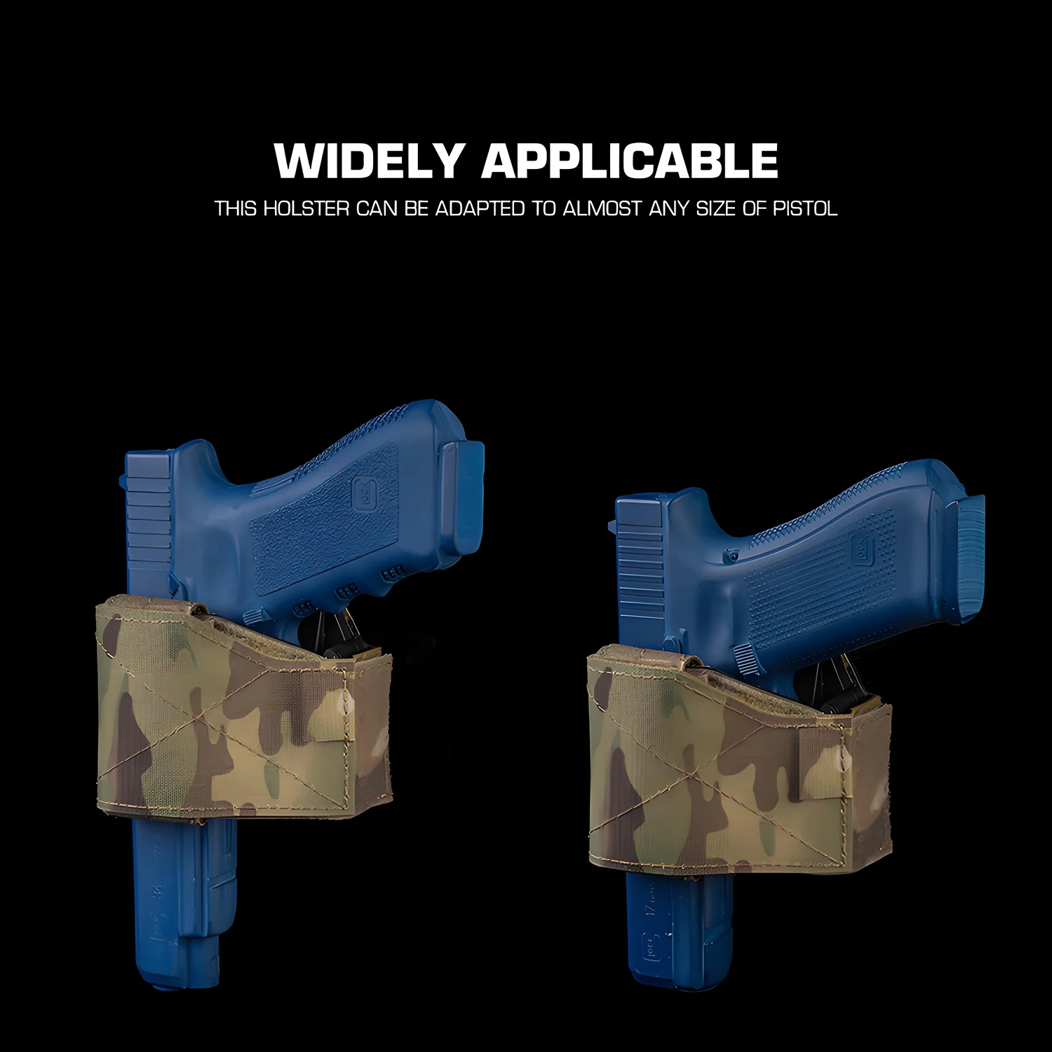 Funda de nailon Universal para mano izquierda y derecha, sujetador mágico MOLLE ajustable para la mayoría de las pistolas tácticas de liberación rápida, todos los tamaños - imagen 4