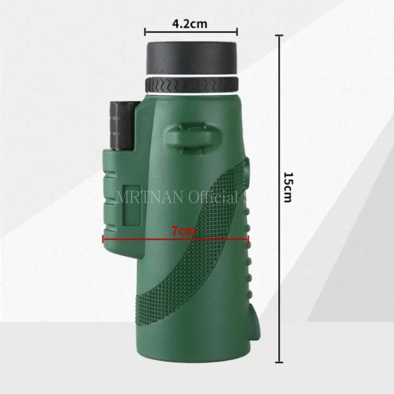 Telescopio Monocular profesional HD 80X100, telescopio potente plegable de larga distancia con trípode, Clip para teléfono para acampar al aire libre - imagen 2
