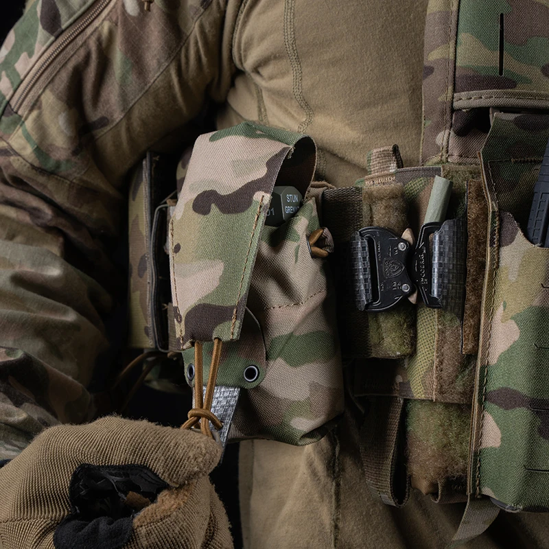 Bolsa táctica multifunción estilo Ferro, bolsillo Banger, soporte de Radio para caza al aire libre, revista Airsoft, cinturón MOLLE ajustable - imagen 5