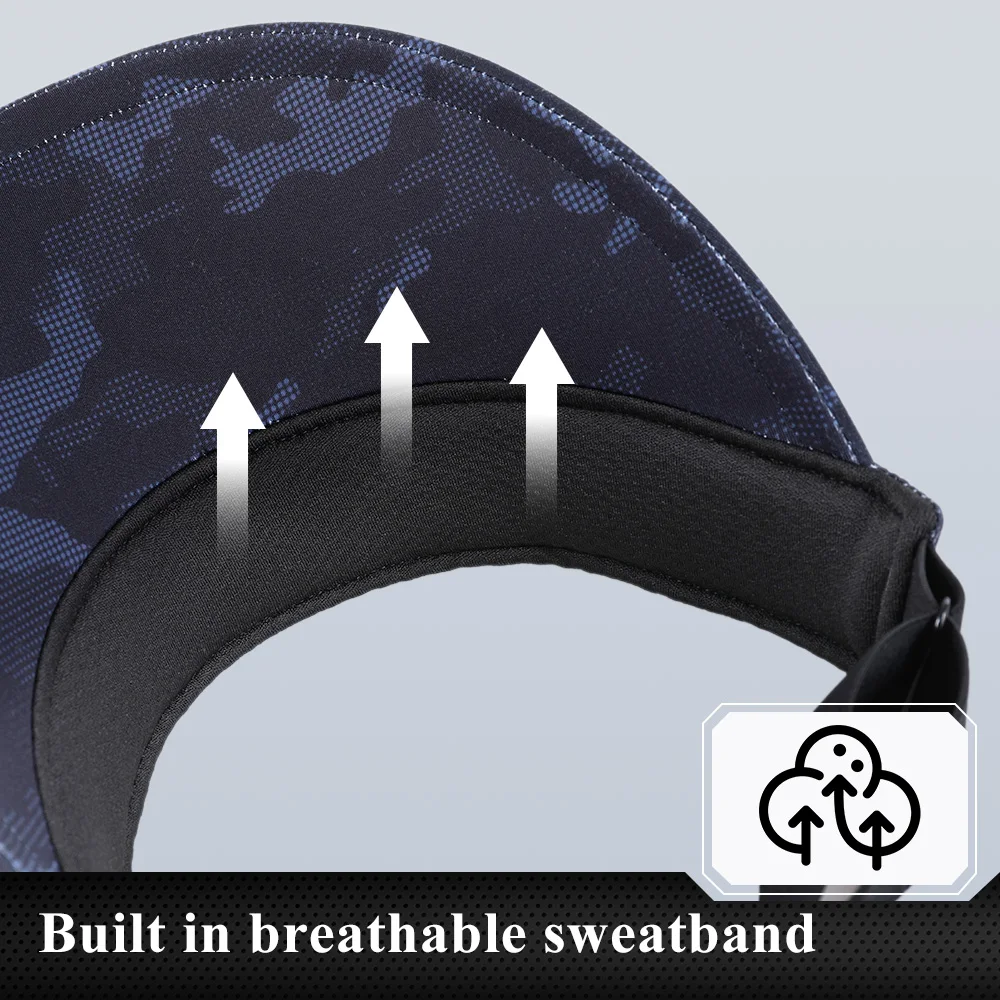 Gorra deportiva de verano con protección solar, gorra vacía para correr al aire libre, senderismo, tenis, Golf, playa, gorras con visera de béisbol suaves ajustables para hombres - imagen 5