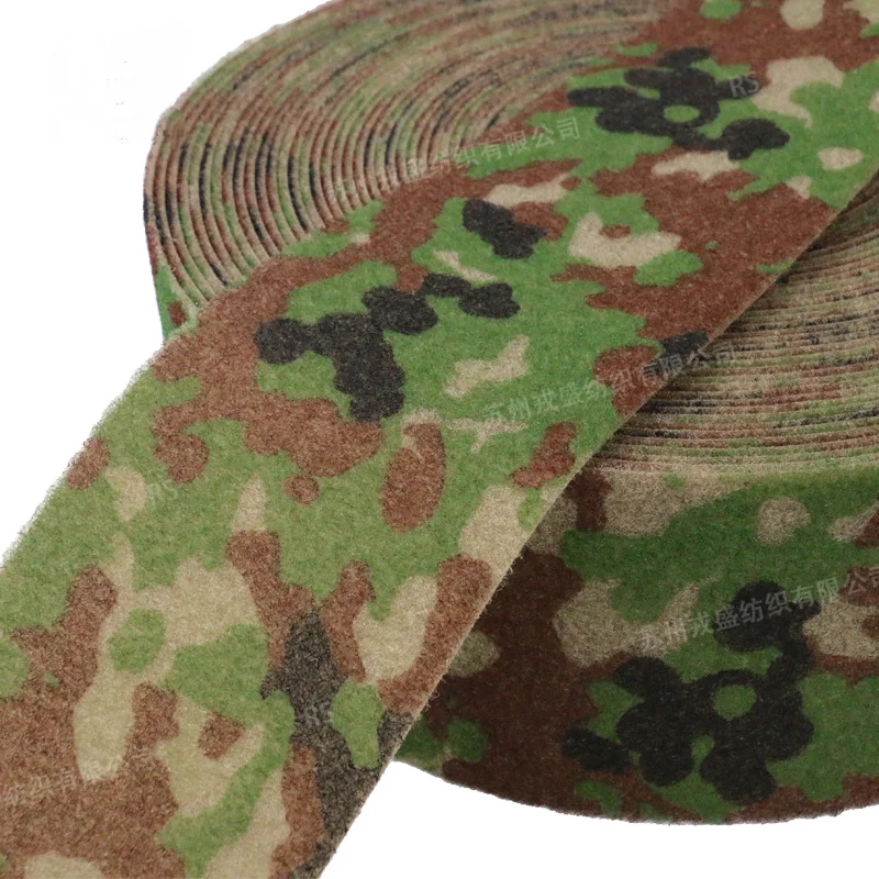 Correa de cierre de bucle de camuflaje japonés JSDF de 10cm de ancho, cinta adhesiva mágica sin pegamento, mochilas, chaleco, gorra, accesorios de costura - imagen 5
