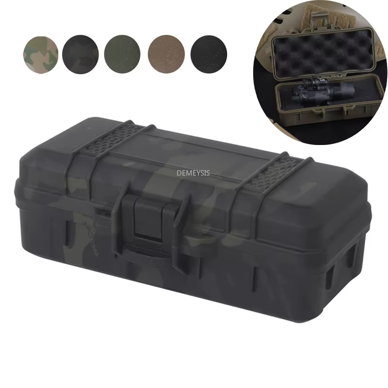 Estuche rígido para herramientas tácticas, linterna Airsoft para tiro al aire libre, caja de tienda láser, funda protectora acolchada de espuma personalizable, 15,2x6,3 cm