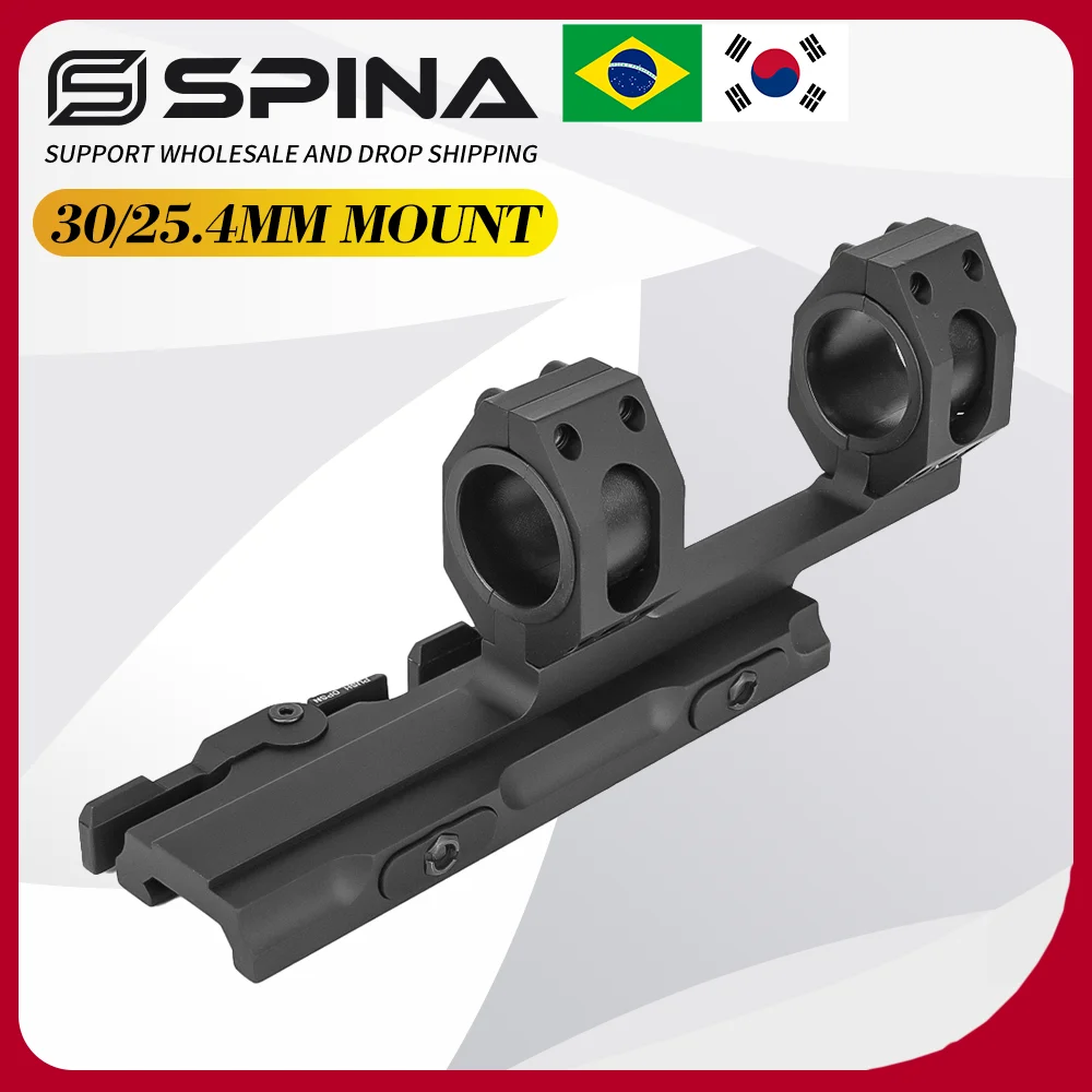 SPINA OPTICS 30mm/25,4mm QD montaje alcance anillos táctico caza Riflescope 20mm Picatinny alcance aluminio M4 AR15 retroceso.308.556