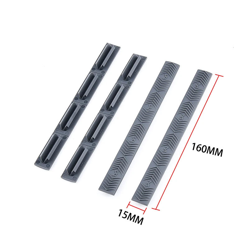 WADSN Cubiertas goma MLOK Wedgelok - Protectores rail táctico AR15 - imagen 5