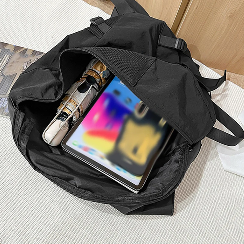 Bolsa de pecho para gimnasio deportivo, bandolera grande de almacenamiento, bolso de hombro para estudiantes, mochila para ordenador portátil, viaje, ciclismo, senderismo - imagen 5