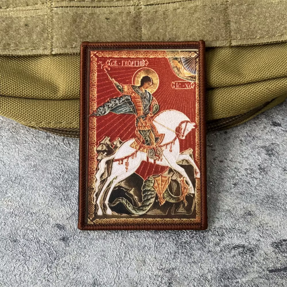 Parche táctico San Jorge a caballo – Insignia con velcro - imagen 4
