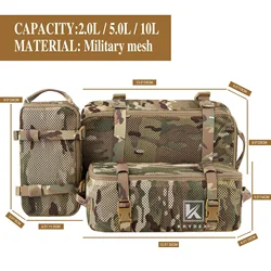 KRYDEX Bolsa modular táctica – Organizador de mochila para airsoft