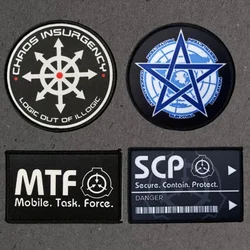 Parche táctico moral SCP velcro gancho y bucle estampado uniforme