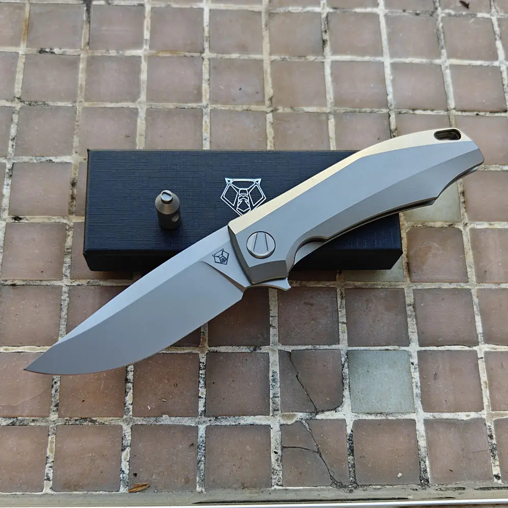 Shirogorov Charles Marlowe navaja táctica plegable de titanio M390 - imagen 2