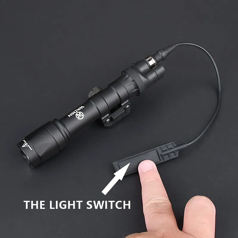 WADSN-luz exploradora táctica M600 M600C IR LED, interruptor de presión instantáneo, pistola de aire, accesorio para arma, compatible con riel Picatinny de 20mm - imagen 3