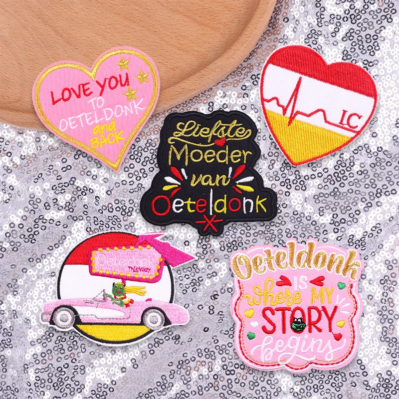 Conjunto de 3-6 uds. De parches Oeteldonk de nuevo diseño 2026 para ropa, insignias de rana de Carnaval de Países Bajos, parche bordado, decoración uniforme - imagen 3