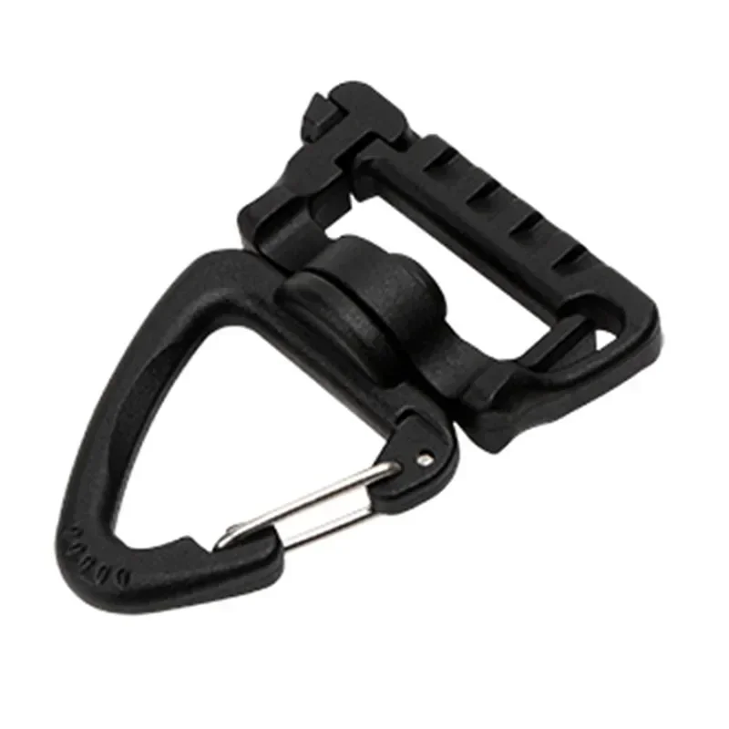 Gancho triangular QA de seguridad, hebilla de sujetadores de repuesto de liberación rápida, ganchos giratorios, hebilla de anillo en D táctico - imagen 3