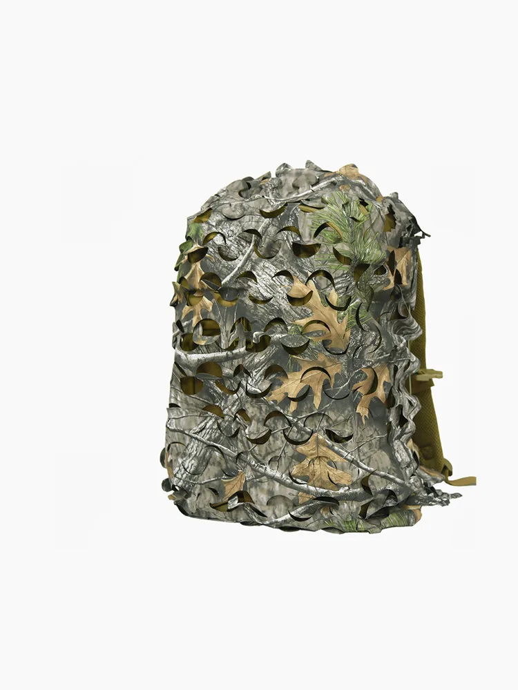 Corte 3D moldeado integrado 60L 80L hojas camuflaje biónico caza pesca mochila cubierta transpirable resistente al desgaste bolsa de caza - imagen 2