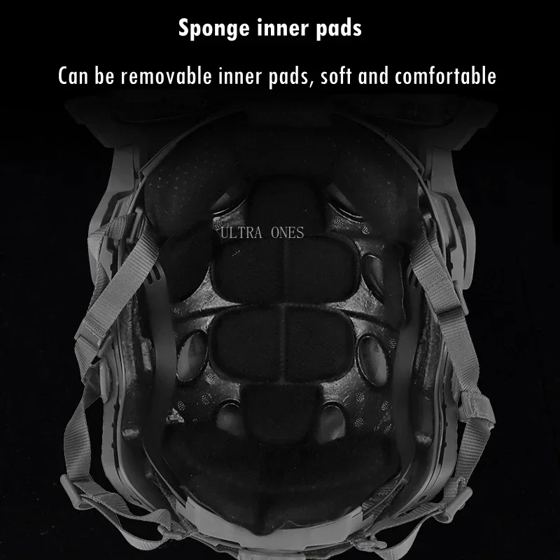 Casco táctico rápido Airsoft Paintball juego de guerra cascos protectores totalmente cubiertos Cs deportes al aire libre equipo resistente a impactos - imagen 5