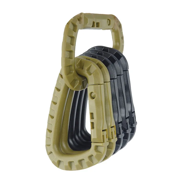 Cincha de bloqueo de 5 piezas, hebilla de cierre rápido, mosquetón de grillete, Clip para mochila de montaña, Molle, Campamento, escalada al aire libre - imagen 2