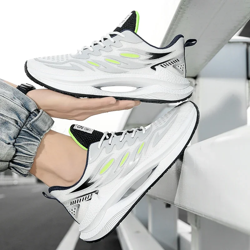 Zapatos informales con cordones para hombre, zapatillas versátiles de moda, deportivas para correr, antideslizantes, clásicas, novedad de 2024 - imagen 5