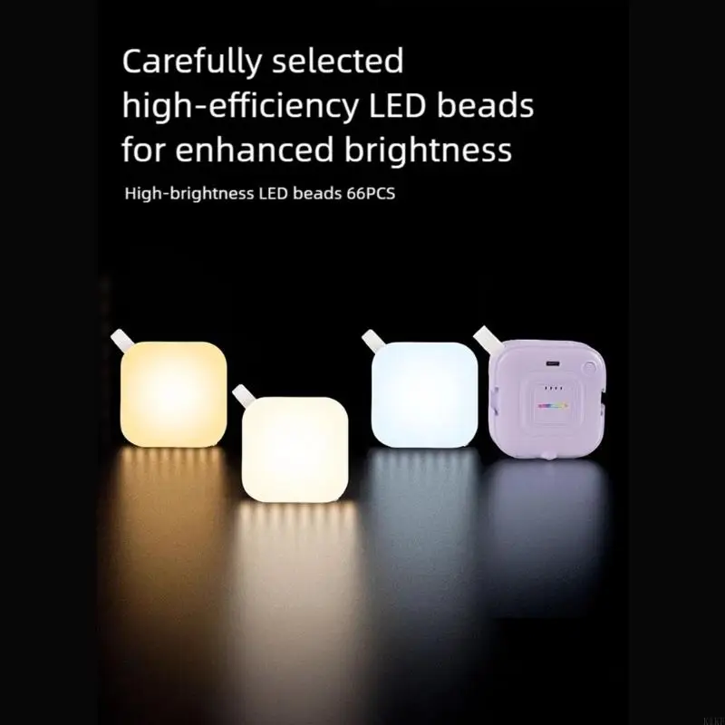 Luz cámara recargable portátil para teléfonos inteligentes, ajuste ángulo Flexible, apto para viajes, K1KF - imagen 5