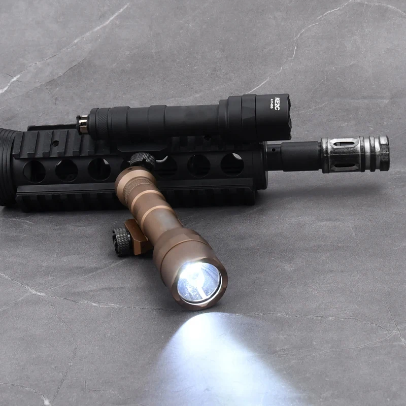 Surefr-linterna táctica M600 M600U, luz de explorador con doble función, interruptor de presión, luz para Rifle, arma de caza, acceso ligero - imagen 5
