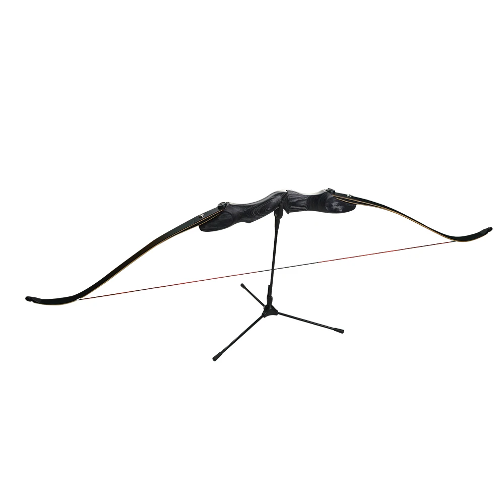 Arco laminado de arce de fibra de vidrio, juego de arco recurvo, mango de madera de ingeniería de 40Ibs con 12 flechas de carbono, tiro de caza al aire libre - imagen 2