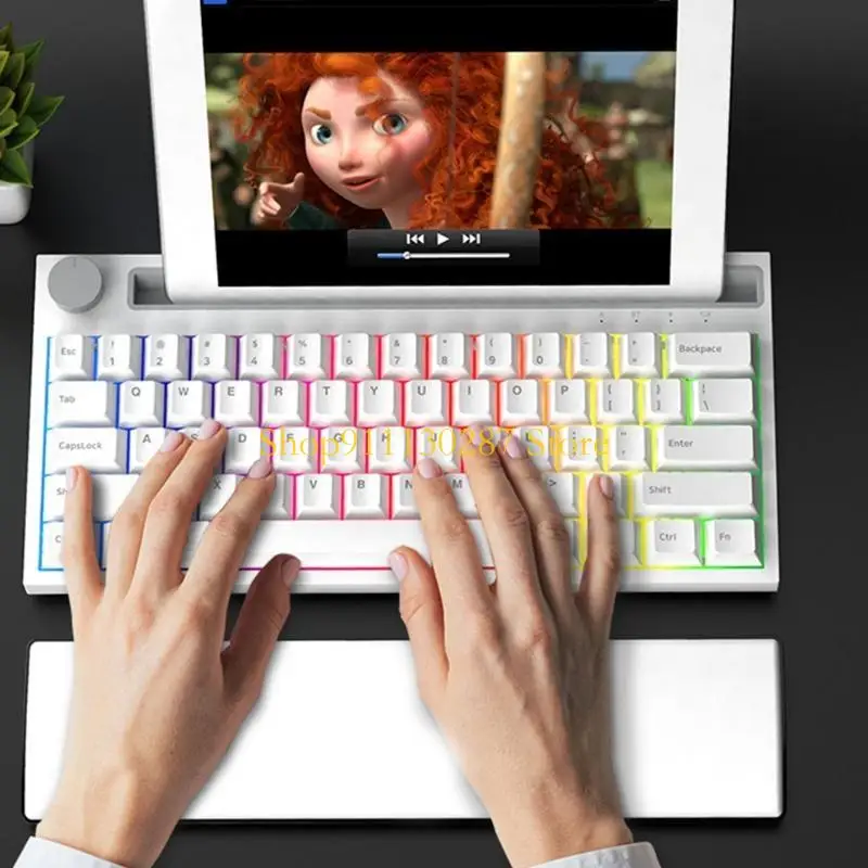 J1HC Cómodo teclado espuma viscoelástica suave, reposamanos, almohadilla soporte para muñeca para escribir fácilmente - imagen 5