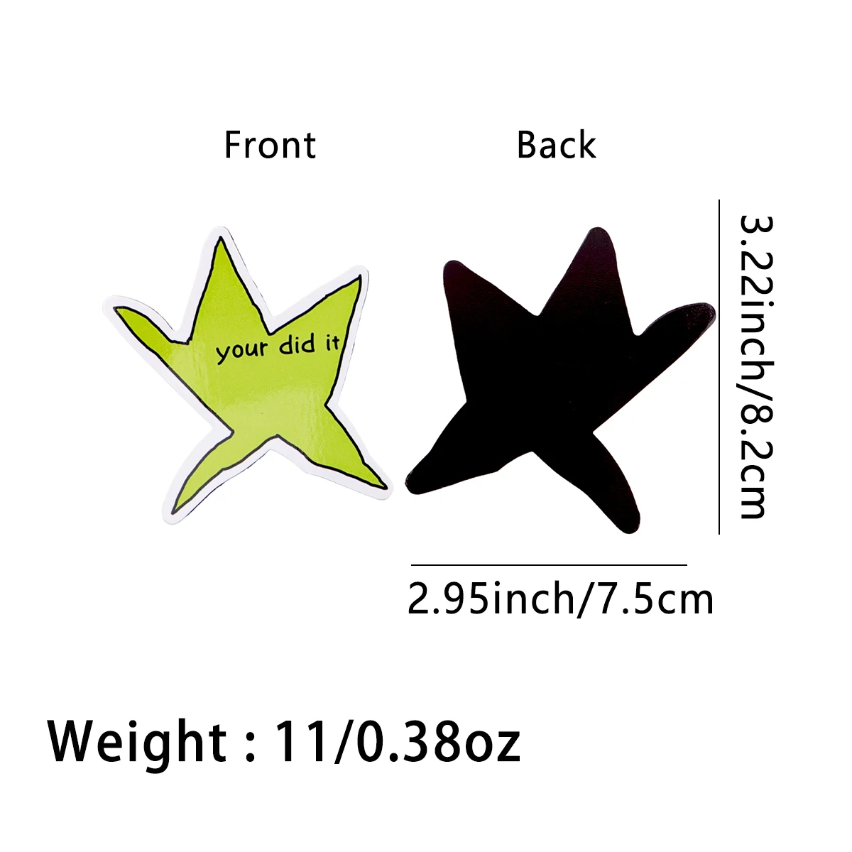 Your did it-imanes de nevera para niños, imanes con citas de estrellas para refrigerador, decoración del hogar, pegatina magnética - imagen 3