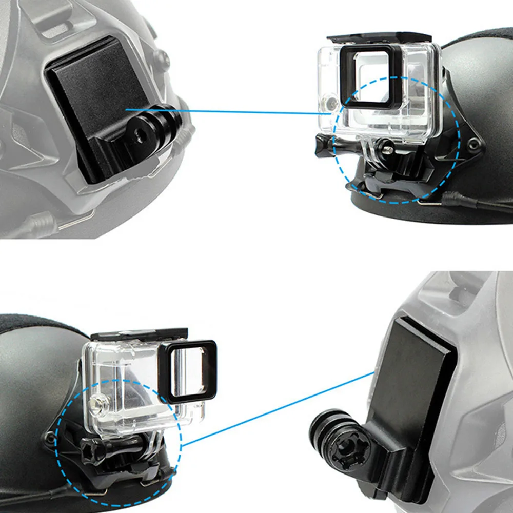 Adaptador de soporte de montaje NVG para casco táctico MAXSAIL OPS FAST L4G24, Compatible con GoPro Hero 8 7 6 Sport Action Camera