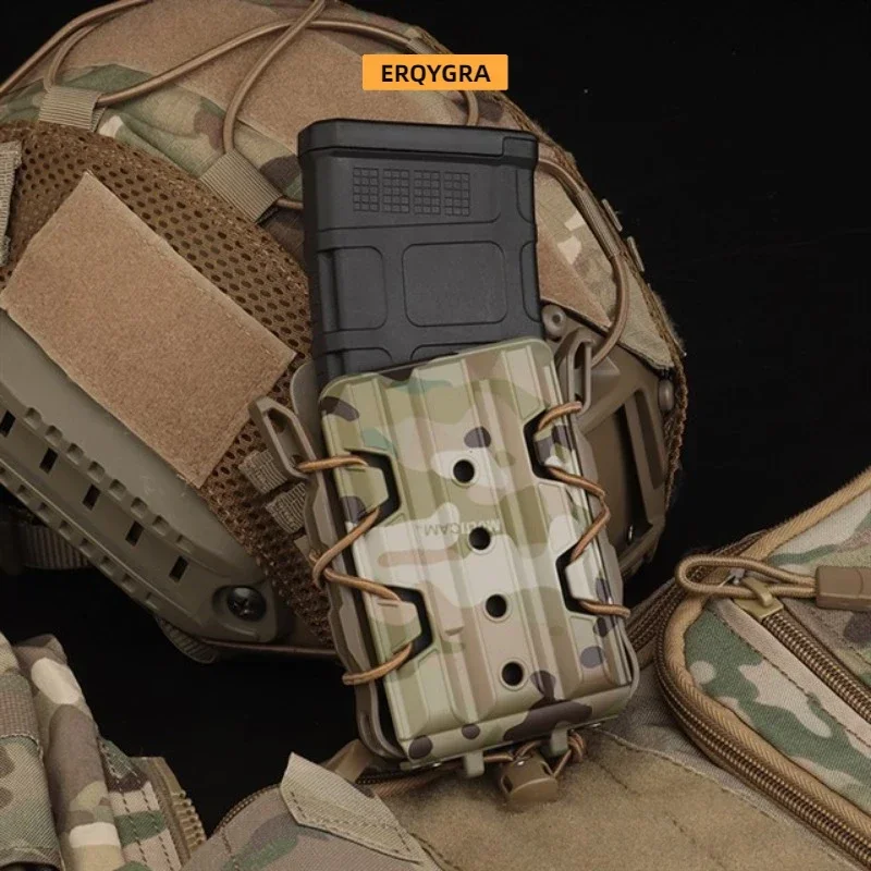 ERQYGRA táctico 5,56/7,62mm todo terreno Rifle Mag bolsa CS juego de guerra Molle sistema accesorios de tiro riñonera funda caza - imagen 5