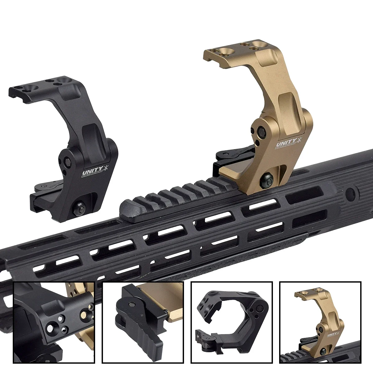 Soporte vertical de unidad táctica, soporte de lupa FTC rápido, Base óptica para G33 G43 G45, 2,26 '', 2,91'', soportes de mira de altura óptica - imagen 2