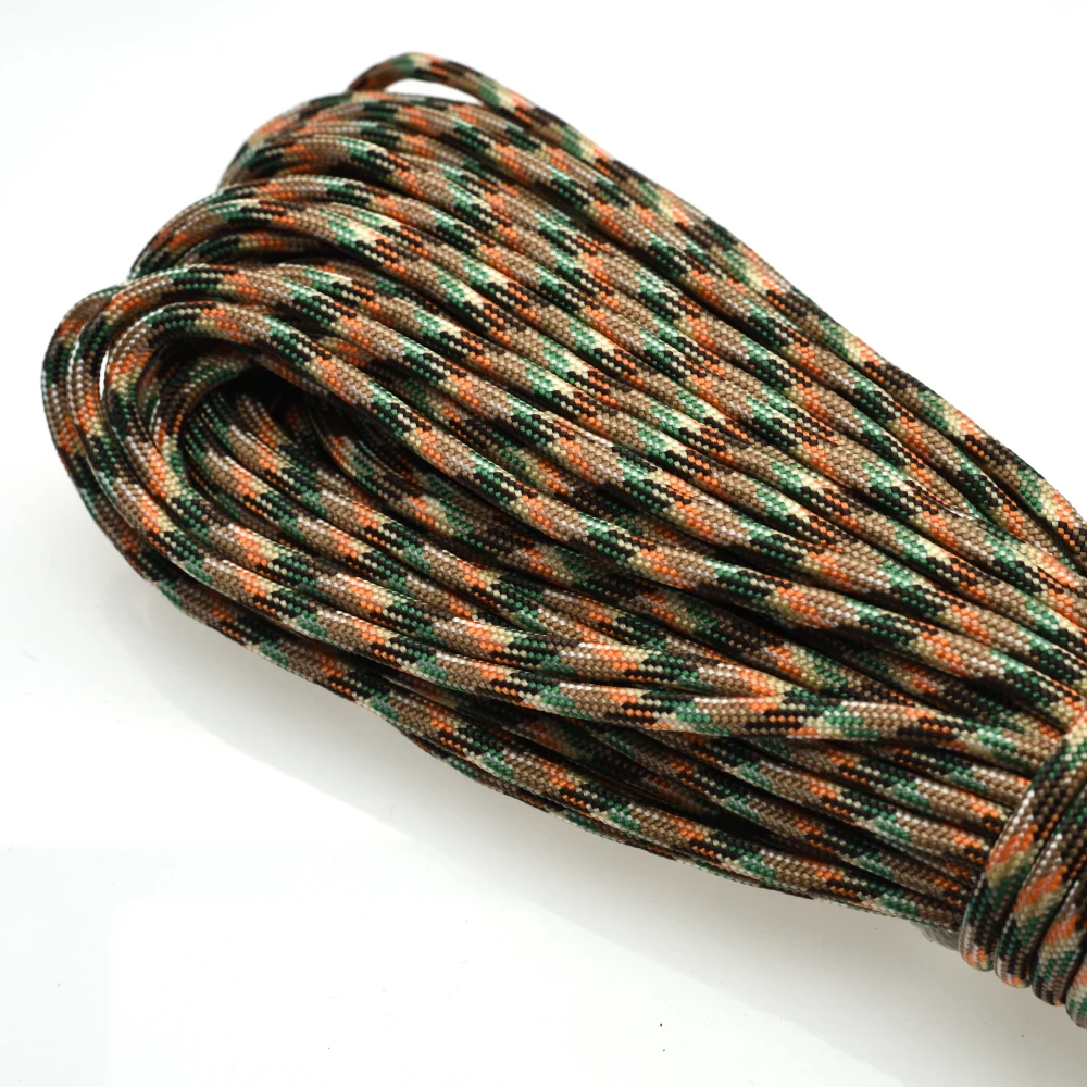 Cordón de paracaídas de Paracord Mil Spec tipo III, núcleo de 7 hebras para pulsera de escalada y acampada, 100 pies, 550, 1 unidad - imagen 2