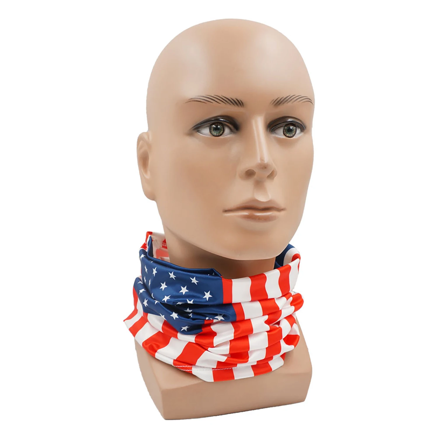 Pañuelo con patrón de bandera de Estados Unidos, diadema para senderismo, cubierta para la cara de ciclista, pasamontañas, máscara de bandera de EE. UU., Bandana, polaina para el cuello, Unisex - imagen 3