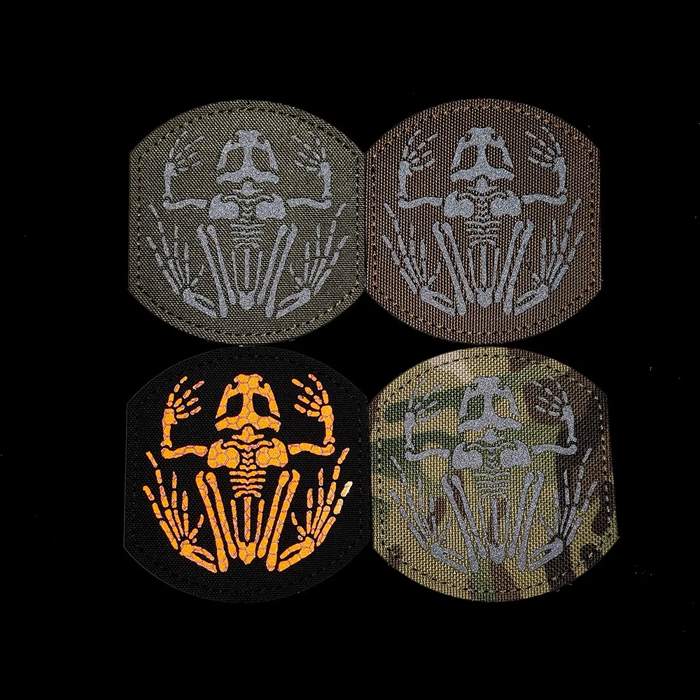 Parche reflectante rana calavera luminosa IR láser para MOLLE - imagen 5