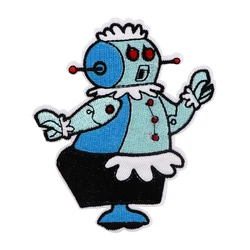 Parche táctico termoadhesivo robot militar bordado para uniforme