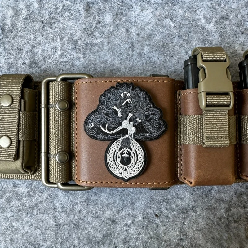 Parches bordados Vintage con diseño de árbol de la vida, parches de brazalete con gancho DIY para chaqueta de mochila, decoración de sombrero - imagen 4