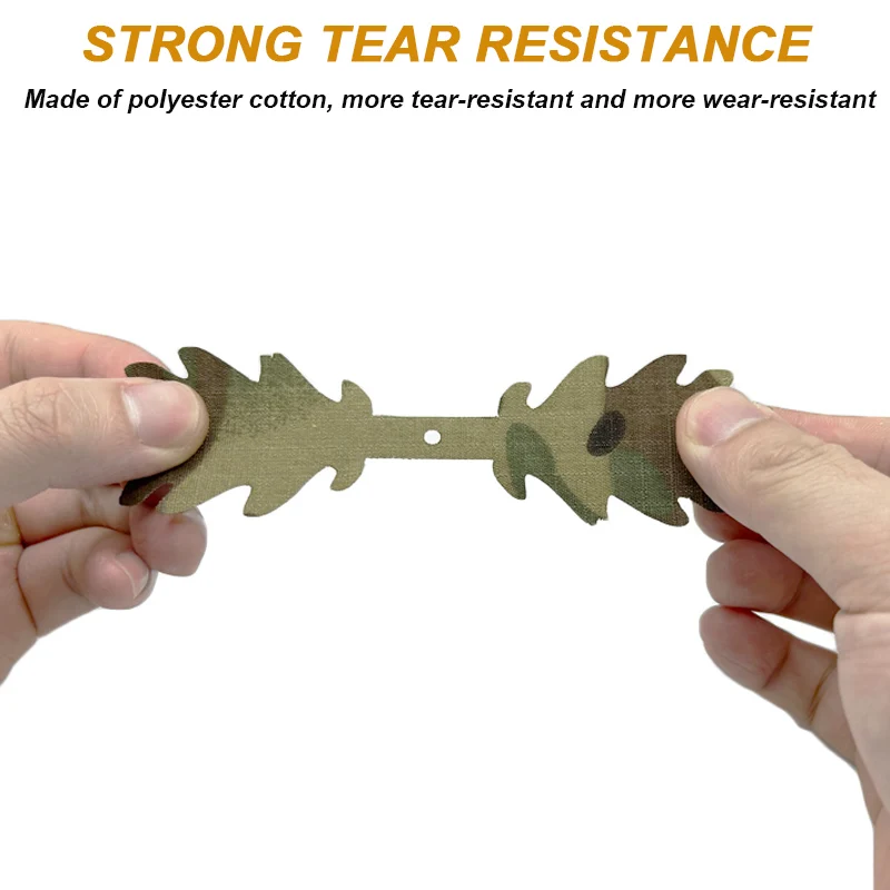 5 unids/set de tiras de camuflaje 3D, tiro táctico de Paintball, tiras decorativas DIY para mochila, casco Airsoft, traje Ghillie, arma - imagen 3