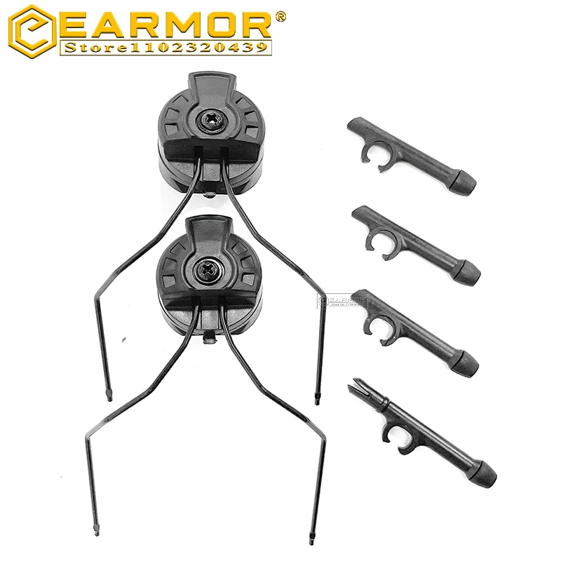 Earmor-Soporte de auriculares táctico para casco, adaptador de auriculares, montaje de riel, Ops Core, riel rápido para casco, accesorios tácticos - imagen 3